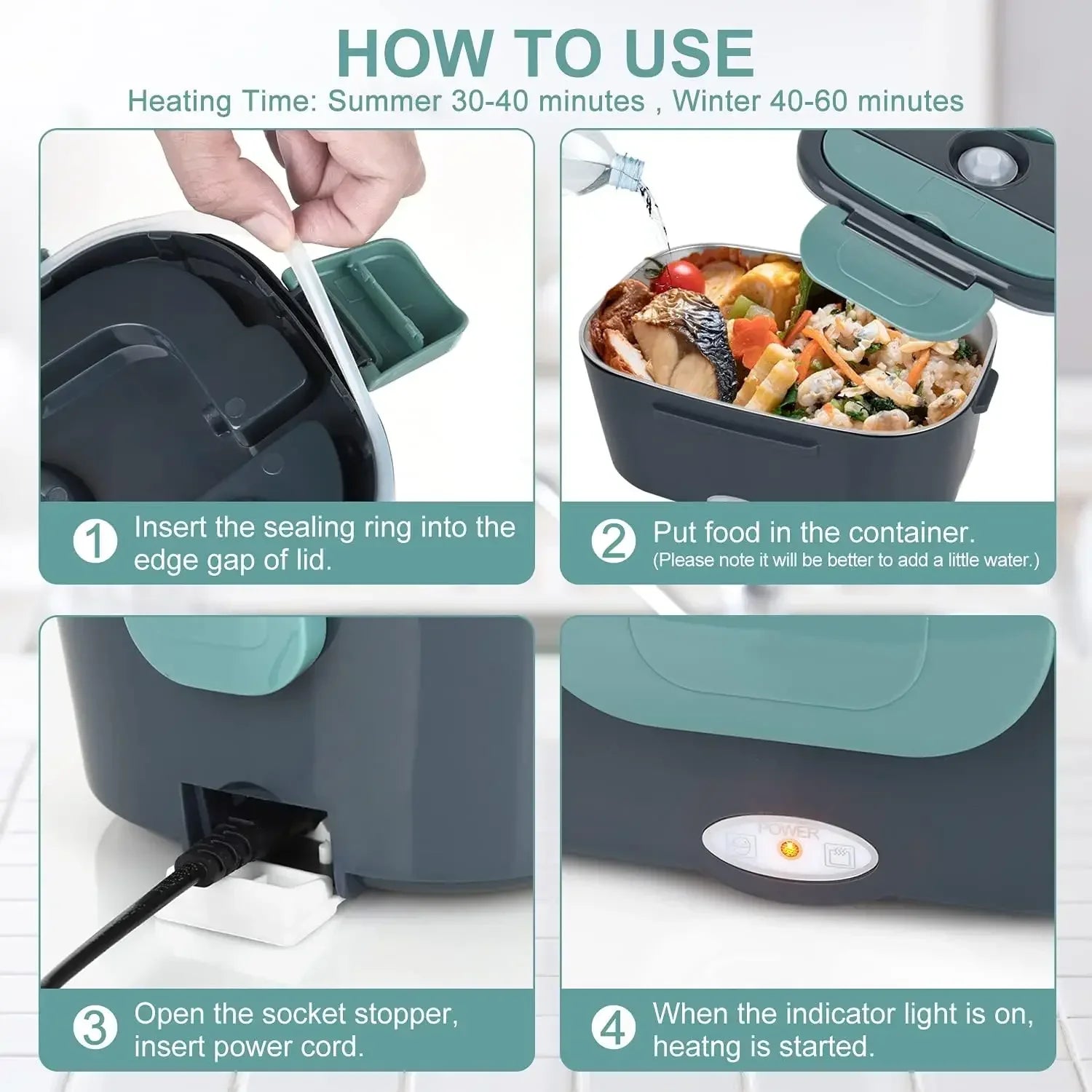Portable Electric Lunch Box – Heat & Enjoy Healthy Meals Anywhere